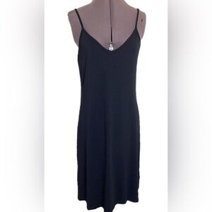 Alembika Black Jersey Slip Dress Size 4